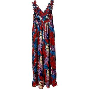 NWT TUCKERNUCK Climbing Cosmos Priscilla Floral Maxi Dress Rare Sample Piece - S